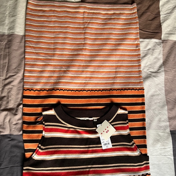 Marni for Uniqlo dress, wool, sleeveless, colour block, NWT - Picture 2 of 8